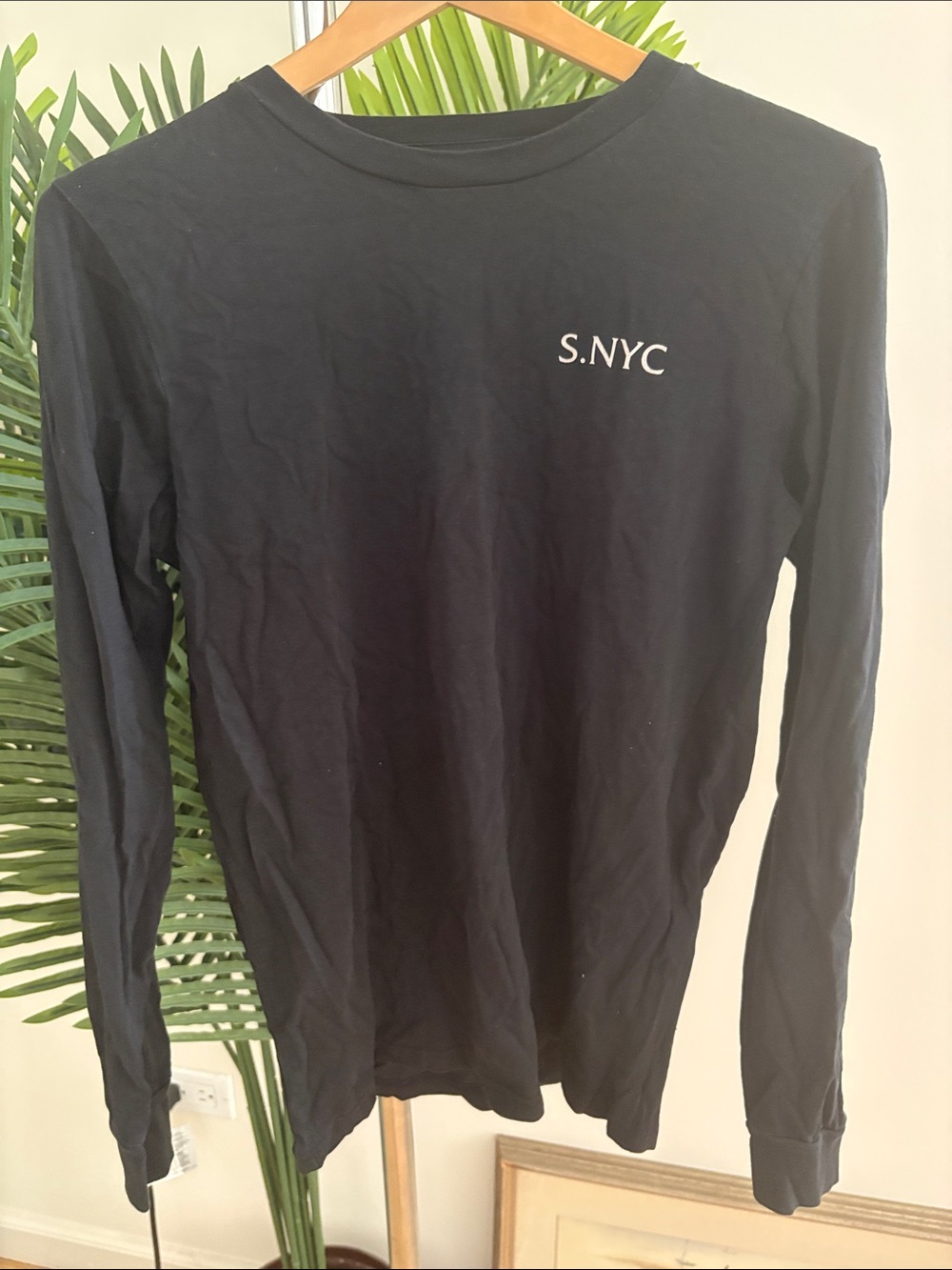 Saturdays S.NYC Black Long Sleeve Tee, sz S